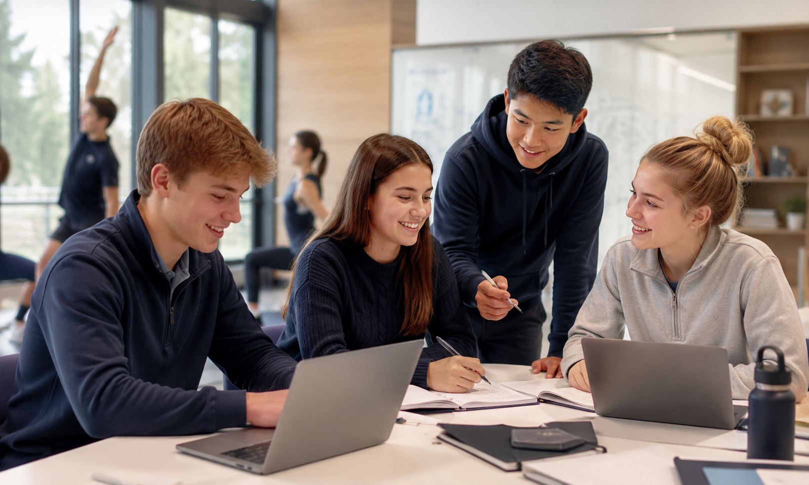 Students learning with confidence